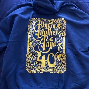 Allman Brothers Band 40th zip up hoodie
